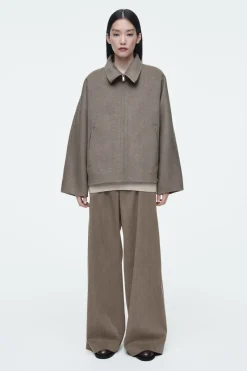 COS OVERSIZED DOUBLE-FACED WOOL JACKET-Women Coats & Jackets