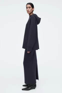 COS OVERSIZED DOUBLE-FACED WOOL HOODIE-Women Tops | Sweaters & Cardigans
