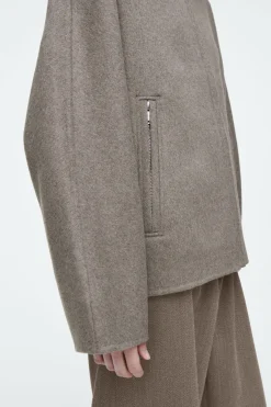 COS OVERSIZED DOUBLE-FACED WOOL JACKET-Women Coats & Jackets