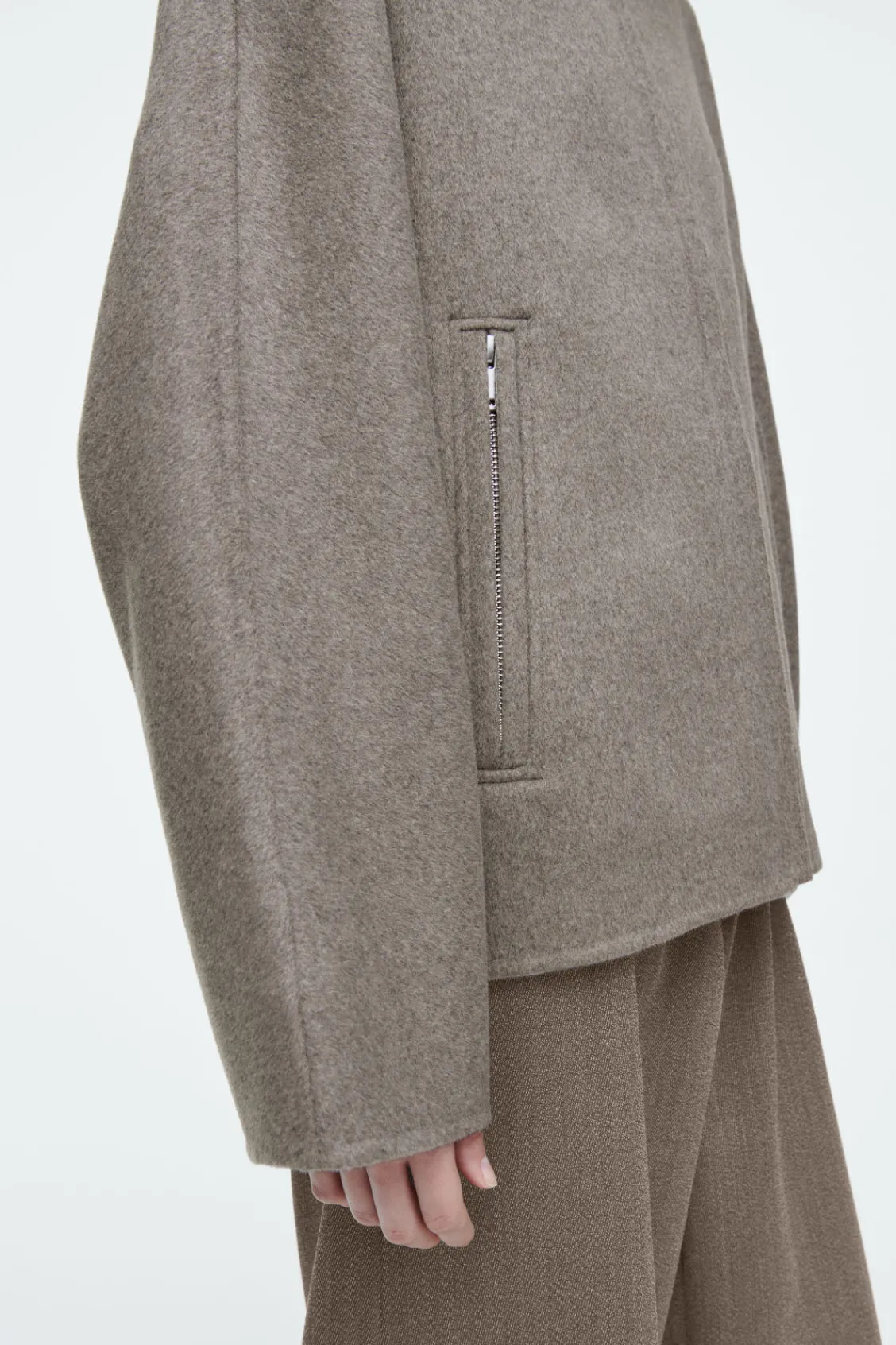COS OVERSIZED DOUBLE-FACED WOOL JACKET-Women Coats & Jackets
