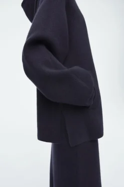 COS OVERSIZED DOUBLE-FACED WOOL HOODIE-Women Tops | Sweaters & Cardigans