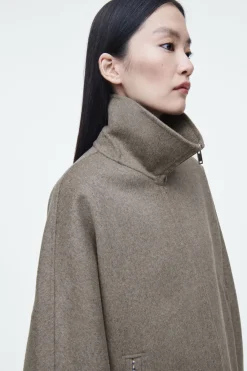 COS OVERSIZED DOUBLE-FACED WOOL JACKET-Women Coats & Jackets