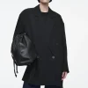 COS OVERSIZED DRAPED DOUBLE-BREASTED BLAZER-Women Vests & Tailoring | Coats & Jackets