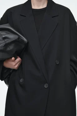 COS OVERSIZED DRAPED DOUBLE-BREASTED BLAZER-Women Vests & Tailoring | Coats & Jackets