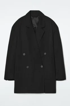 COS OVERSIZED DRAPED DOUBLE-BREASTED BLAZER-Women Vests & Tailoring | Coats & Jackets