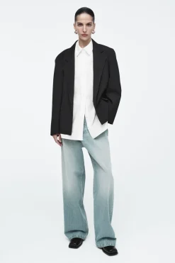 COS OVERSIZED EXAGGERATED-SHOULDER BLAZER-Women Vests & Tailoring | Coats & Jackets