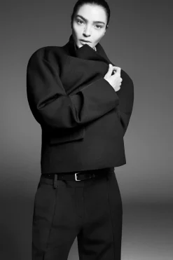 COS OVERSIZED EXAGGERATED-SHOULDER BLAZER-Women Vests & Tailoring | Coats & Jackets