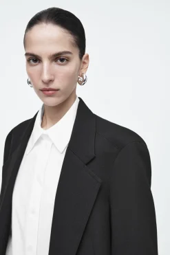 COS OVERSIZED EXAGGERATED-SHOULDER BLAZER-Women Vests & Tailoring | Coats & Jackets