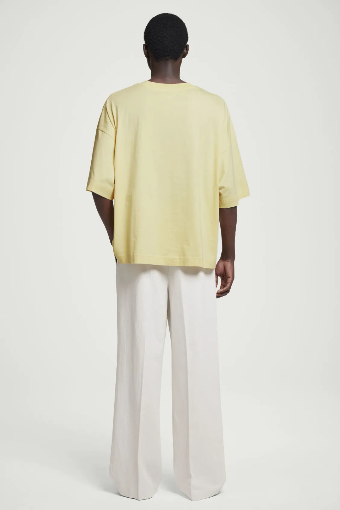 COS OVERSIZED EXTRA-WIDE COTTON T-SHIRT- T-Shirts