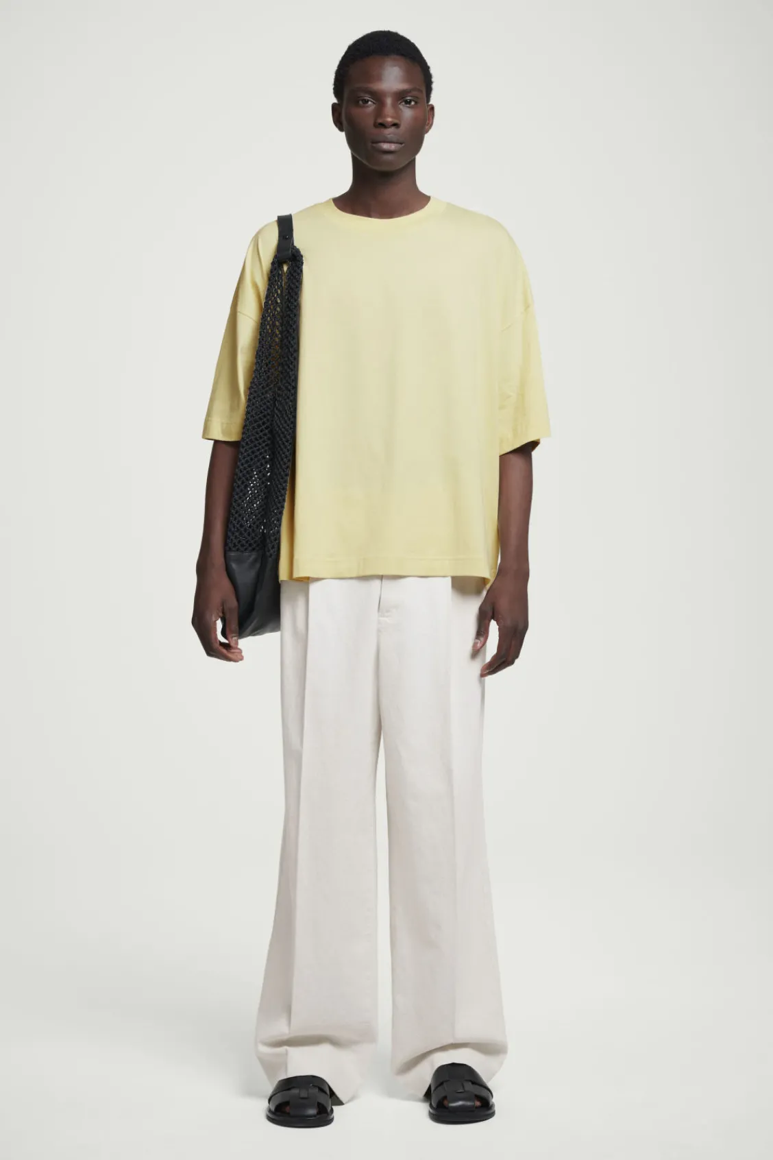 COS OVERSIZED EXTRA-WIDE COTTON T-SHIRT- T-Shirts