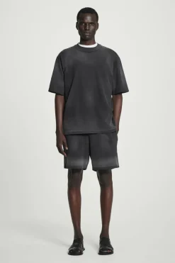 COS OVERSIZED FADED MOCK-NECK COTTON T-SHIRT- Matching Sets | T-Shirts