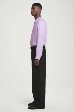 COS OVERSIZED GRANDAD-COLLAR LINEN SHIRT- Shirts