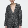 COS OVERSIZED HERRINGBONE MOHAIR-BLEND CARDIGAN-Women Sweaters & Cardigans