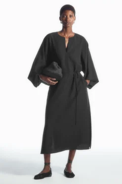 COS OVERSIZED KAFTAN MIDI DRESS-Women Dresses & Jumpsuits