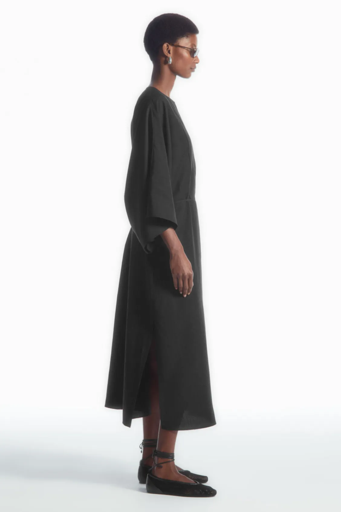 COS OVERSIZED KAFTAN MIDI DRESS-Women Dresses & Jumpsuits