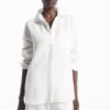 COS OVERSIZED LINEN SHIRT-Women Shirts & Blouses | Tops
