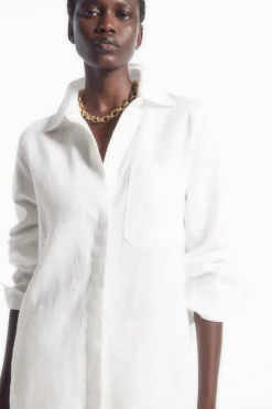 COS OVERSIZED LINEN SHIRT-Women Shirts & Blouses | Tops