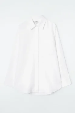 COS OVERSIZED LINEN SHIRT-Women Shirts & Blouses | Tops