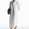 COS OVERSIZED MIDI SHIRT DRESS-Women Dresses & Jumpsuits