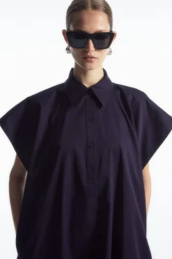 COS OVERSIZED MIDI SHIRT DRESS-Women Dresses & Jumpsuits