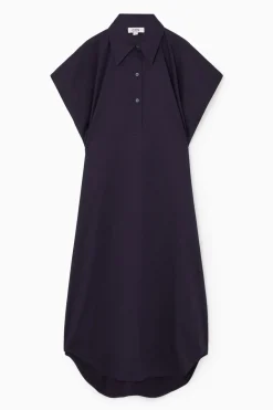 COS OVERSIZED MIDI SHIRT DRESS-Women Dresses & Jumpsuits