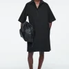 COS OVERSIZED OPEN-COLLAR SHIRT DRESS-Women Dresses & Jumpsuits
