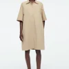 COS OVERSIZED OPEN-COLLAR SHIRT DRESS-Women Dresses & Jumpsuits