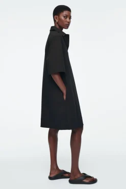 COS OVERSIZED OPEN-COLLAR SHIRT DRESS-Women Dresses & Jumpsuits