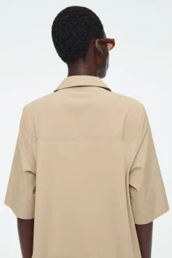 COS OVERSIZED OPEN-COLLAR SHIRT DRESS-Women Dresses & Jumpsuits