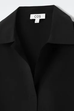 COS OVERSIZED OPEN-COLLAR SHIRT DRESS-Women Dresses & Jumpsuits
