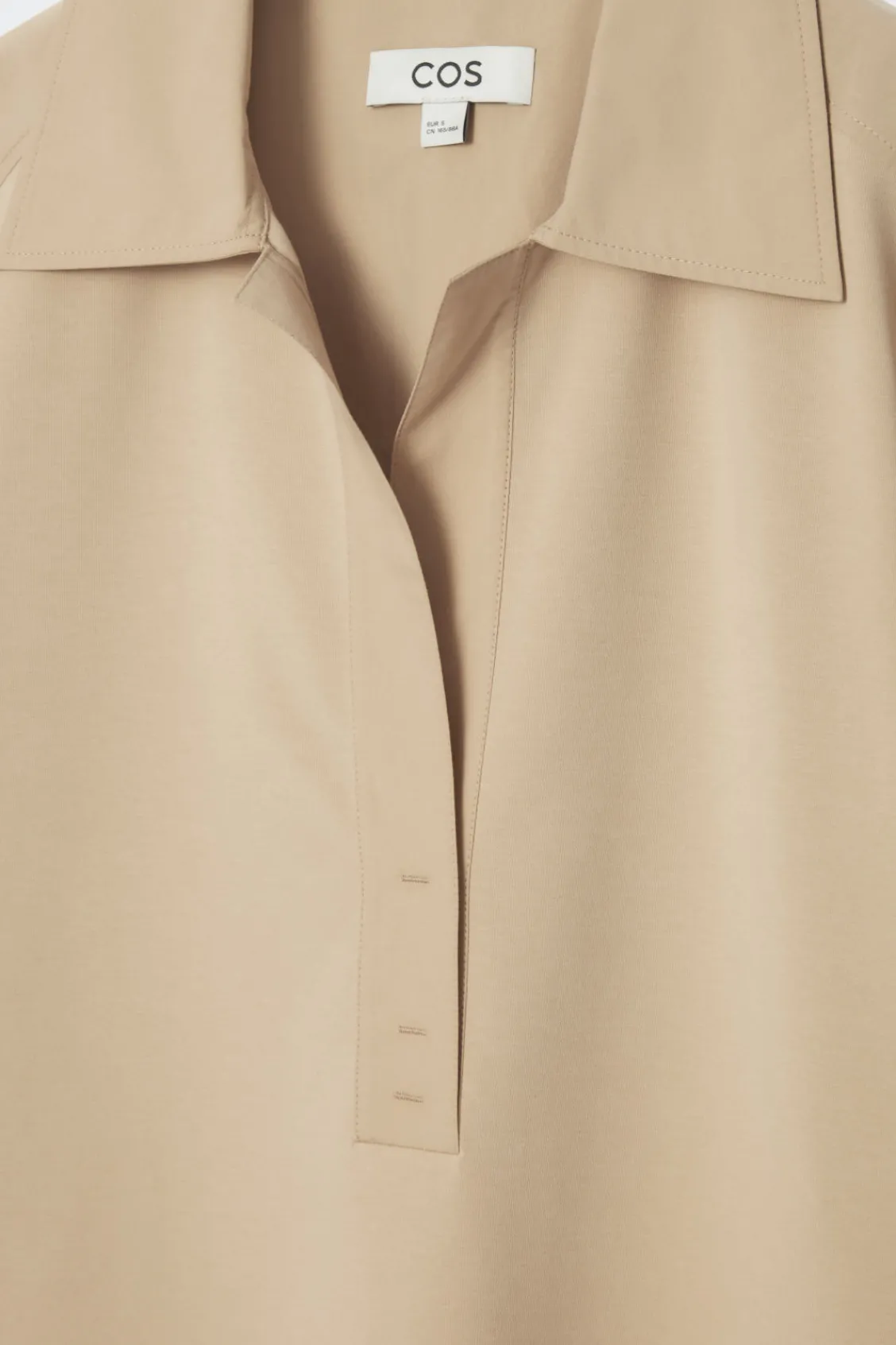 COS OVERSIZED OPEN-COLLAR SHIRT DRESS-Women Dresses & Jumpsuits
