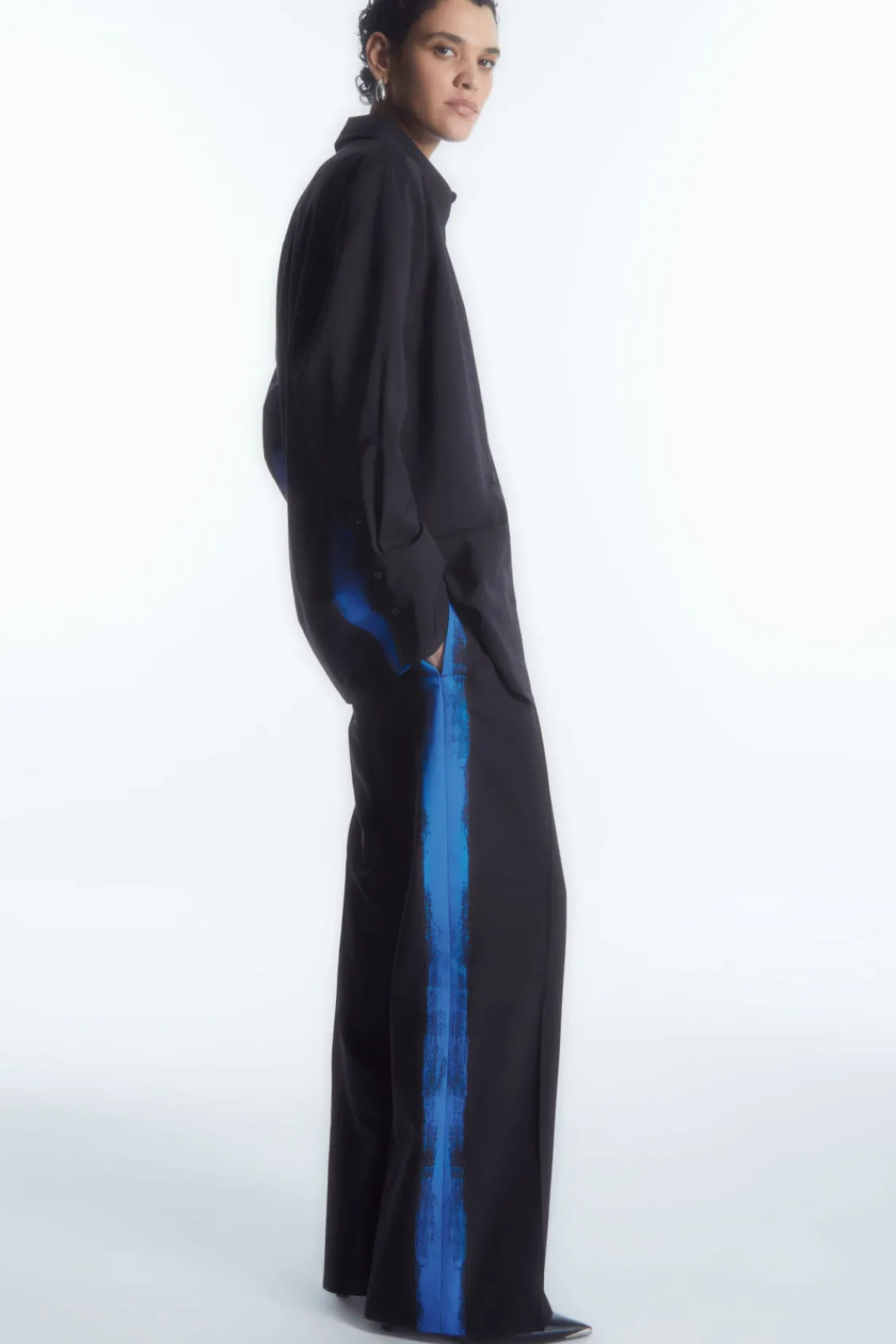 COS OVERSIZED PAINTED WOOL SHIRT-Women Shirts & Blouses | Tops