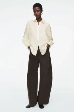 COS OVERSIZED PURE SILK SHIRT-Women Shirts & Blouses | Tops