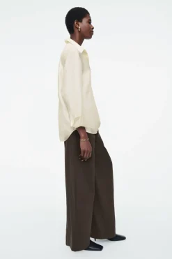 COS OVERSIZED PURE SILK SHIRT-Women Shirts & Blouses | Tops