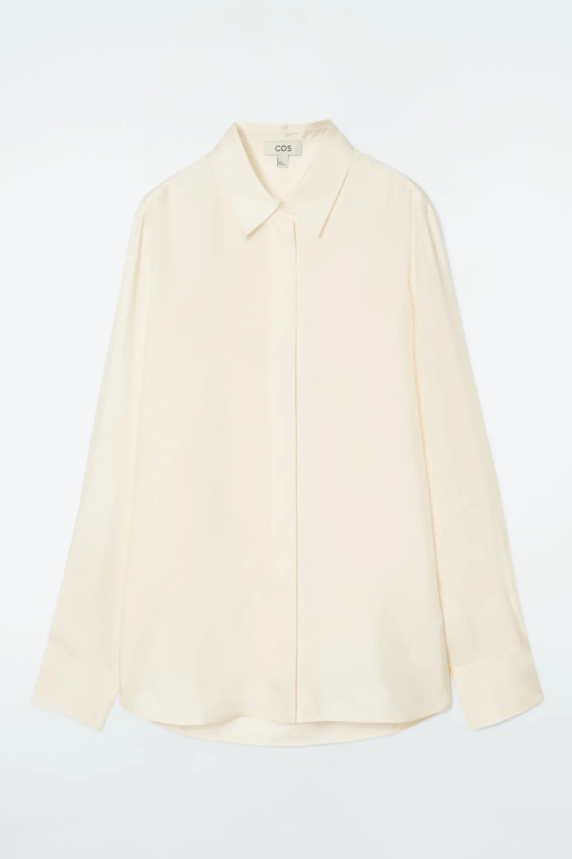 COS OVERSIZED PURE SILK SHIRT-Women Shirts & Blouses | Tops