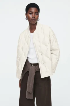 COS OVERSIZED QUILTED JACKET-Women Coats & Jackets