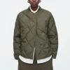 COS OVERSIZED QUILTED JACKET-Women Coats & Jackets