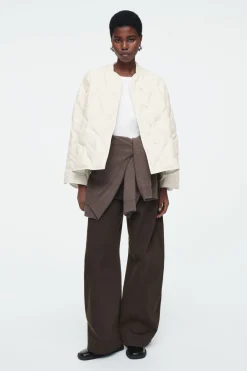 COS OVERSIZED QUILTED JACKET-Women Coats & Jackets