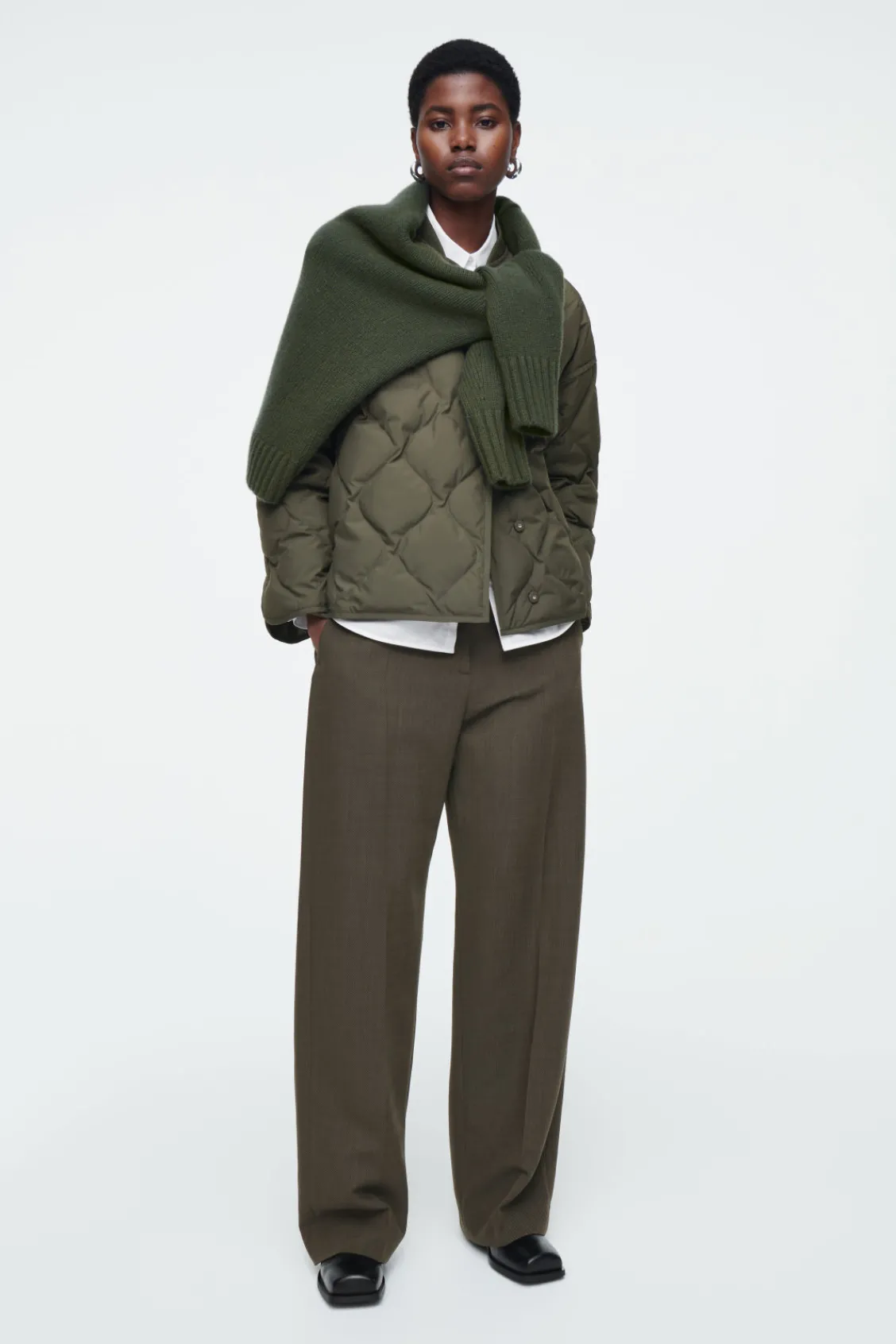 COS OVERSIZED QUILTED JACKET-Women Coats & Jackets