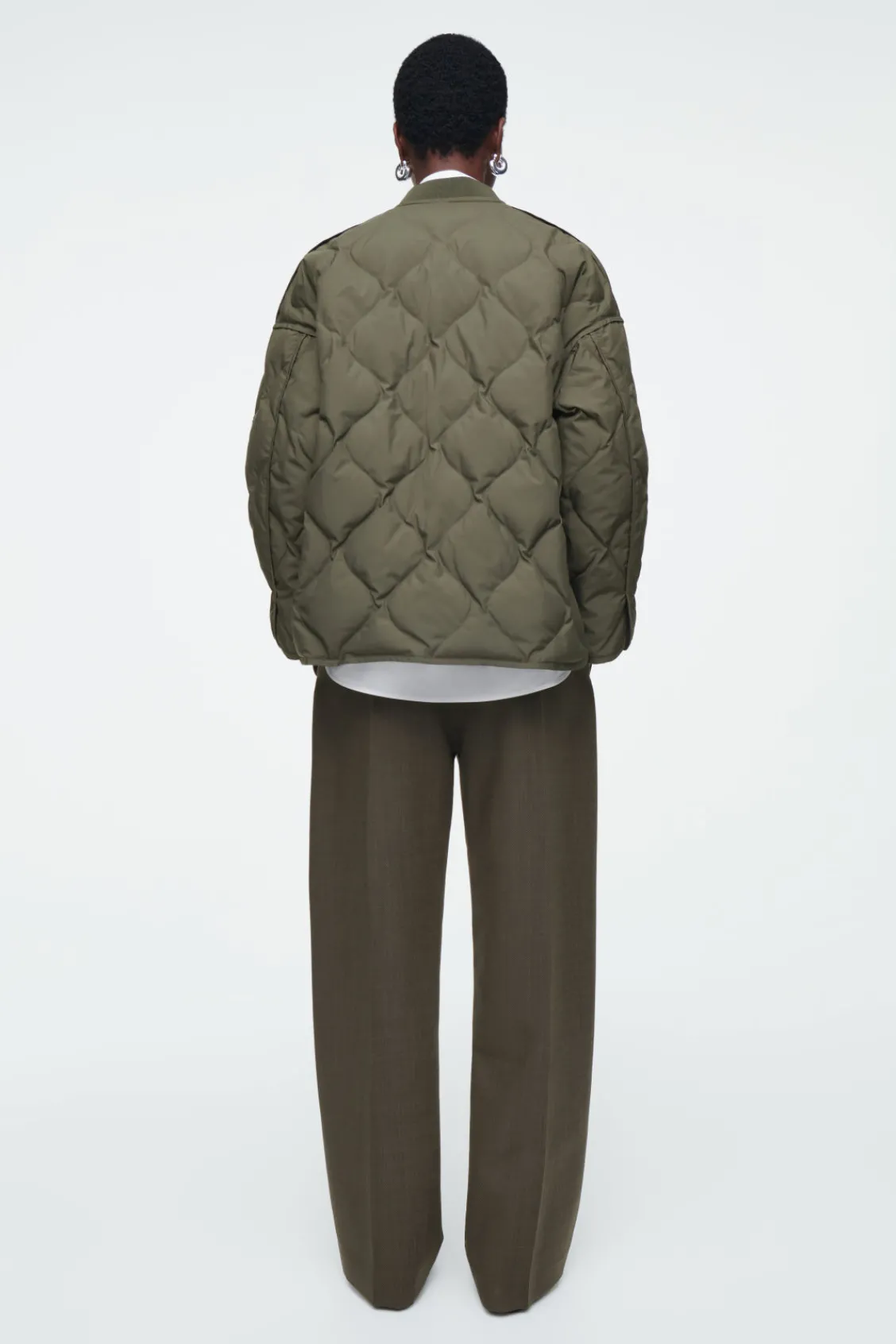 COS OVERSIZED QUILTED JACKET-Women Coats & Jackets