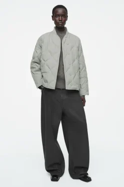 COS OVERSIZED QUILTED JACKET-Women Coats & Jackets