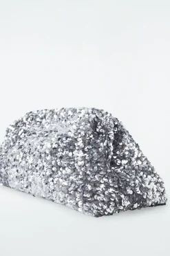 COS OVERSIZED SEQUINED FRAMED CLUTCH-Women Bags