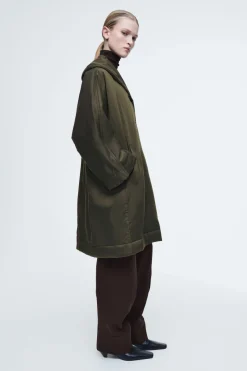 COS OVERSIZED SHAWL-COLLAR PADDED COAT-Women Coats & Jackets