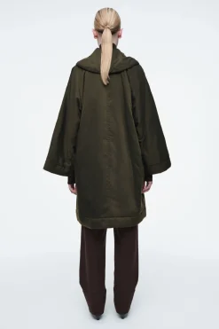 COS OVERSIZED SHAWL-COLLAR PADDED COAT-Women Coats & Jackets