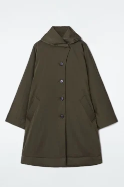 COS OVERSIZED SHAWL-COLLAR PADDED COAT-Women Coats & Jackets