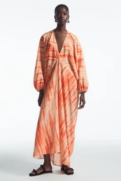 COS OVERSIZED SILK KAFTAN DRESS-Women Dresses & Jumpsuits