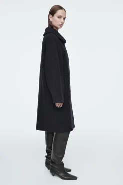 COS OVERSIZED SINGLE-BREASTED WOOL COAT-Women Coats & Jackets