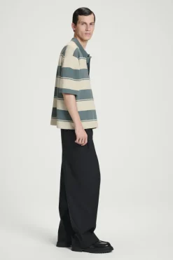 COS OVERSIZED STRIPED POLO SHIRT- Polo Shirts
