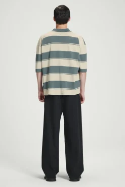 COS OVERSIZED STRIPED POLO SHIRT- Polo Shirts