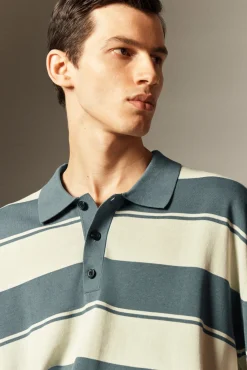 COS OVERSIZED STRIPED POLO SHIRT- Polo Shirts